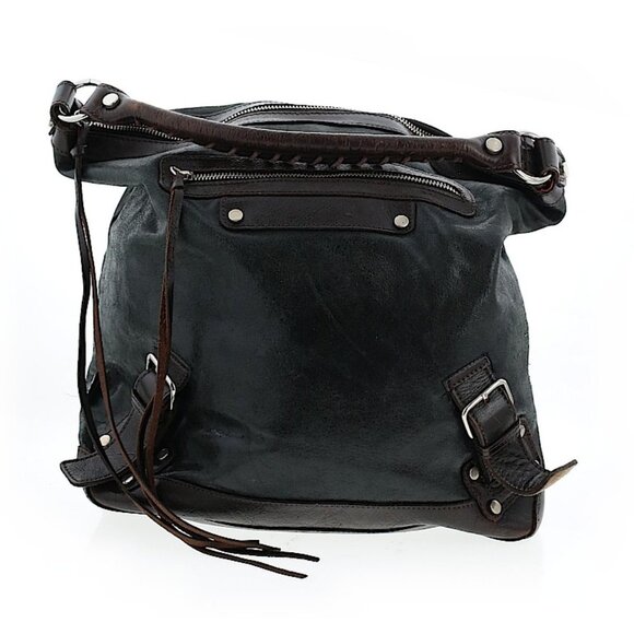 Tano Leather Black/Brown Convertible Shoulder Bag - Picture 2 of 8